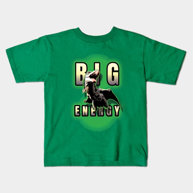 Big 'Dactyl Energy Kids T-Shirt by Daily Detour